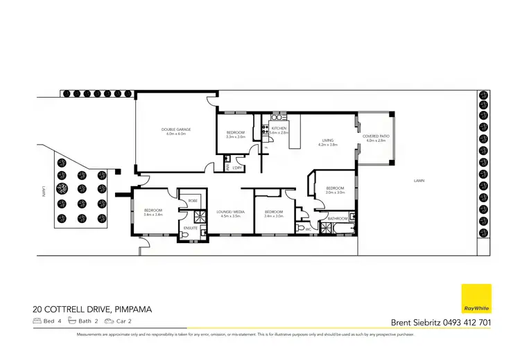 Floorplan of Homely house listing, 20 Cottrell Drive, Pimpama QLD 4209
