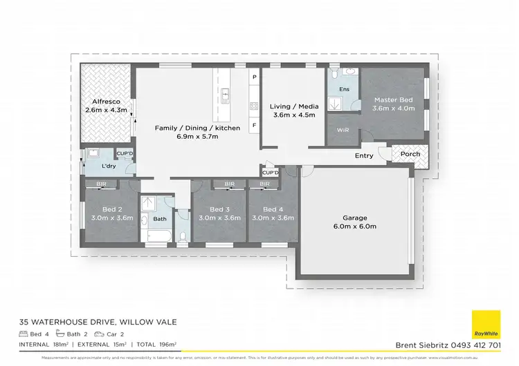 Floorplan of Homely house listing, 35 Waterhouse Drive, Willow Vale QLD 4209