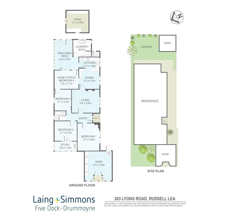 Floorplan of Homely house listing, 263 Lyons Road, Russell Lea NSW 2046