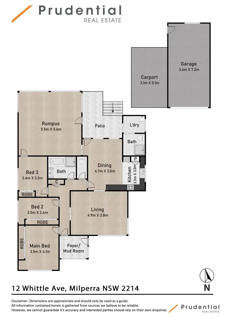 Floorplan of Homely house listing, 12 Whittle Avenue, Milperra NSW 2214