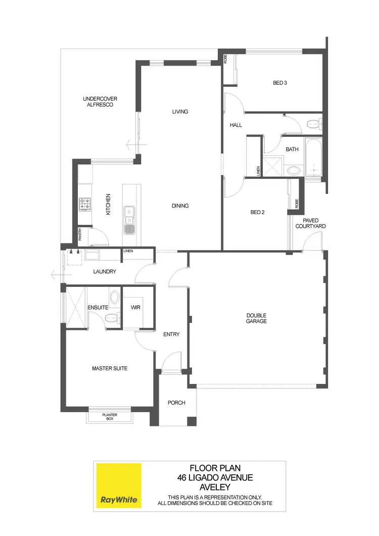 Floorplan of Homely house listing, 46 Ligado Avenue, Aveley WA 6069