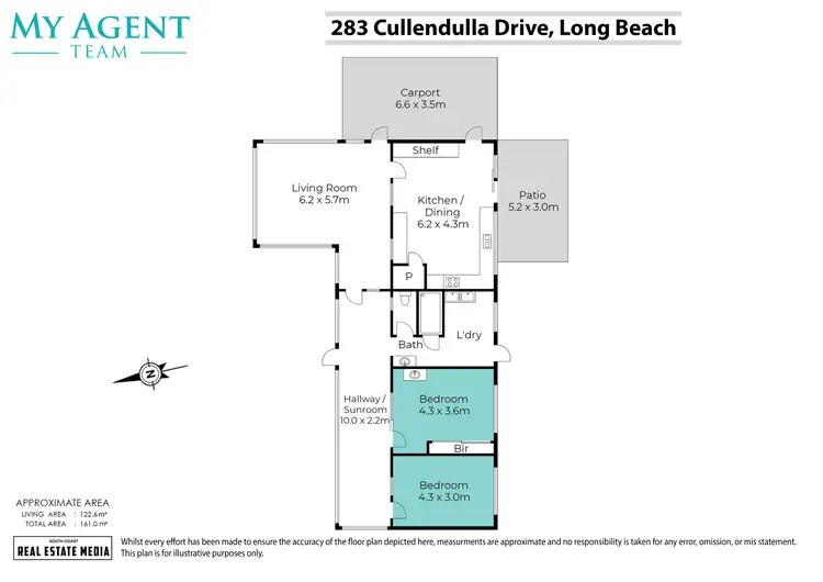Floorplan of Homely house listing, 283 Cullendulla Drive, Long Beach NSW 2536