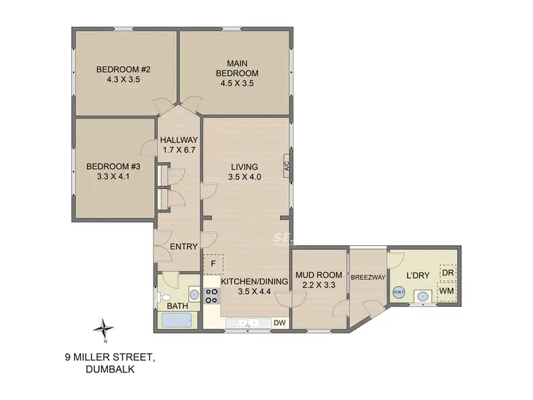 Floorplan of Homely house listing, 9 Miller Street, Dumbalk VIC 3956