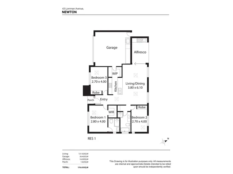 Floorplan of Homely house listing, 43 Lomman Avenue, Newton SA 5074