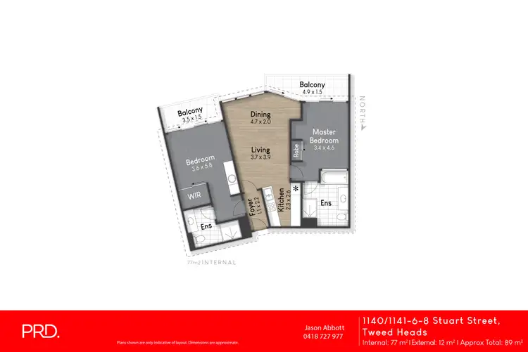 Floorplan of Homely unit listing, 1140-1141/6-8 Stuart Street, Tweed Heads NSW 2485