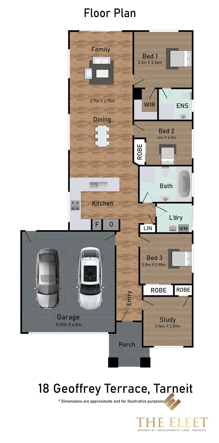 Floorplan of Homely house listing, 18 Geoffrey Terrace, Tarneit VIC 3029