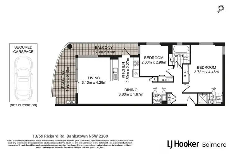 Floorplan of Homely apartment listing, 13/59 Rickard Road, Bankstown NSW 2200