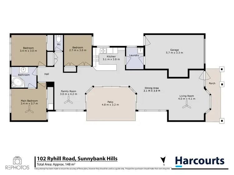 Floorplan of Homely house listing, 102 Ryhill Road, Sunnybank Hills QLD 4109