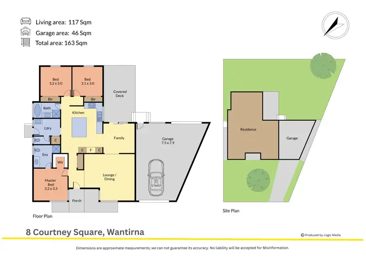 Floorplan of Homely house listing, 8 Courtney Square, Wantirna VIC 3152
