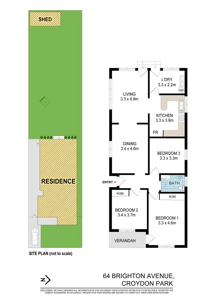 Floorplan of Homely house listing, 64 Brighton Avenue, Croydon Park NSW 2133