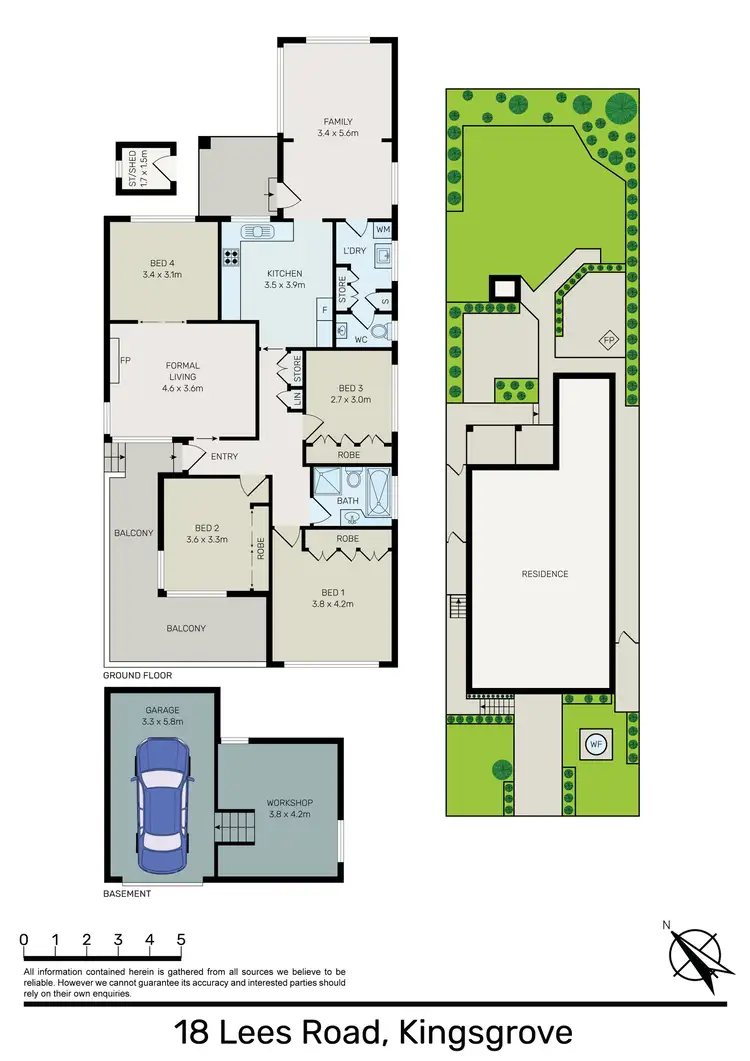 Floorplan of Homely house listing, 18 Lees Road, Kingsgrove NSW 2208