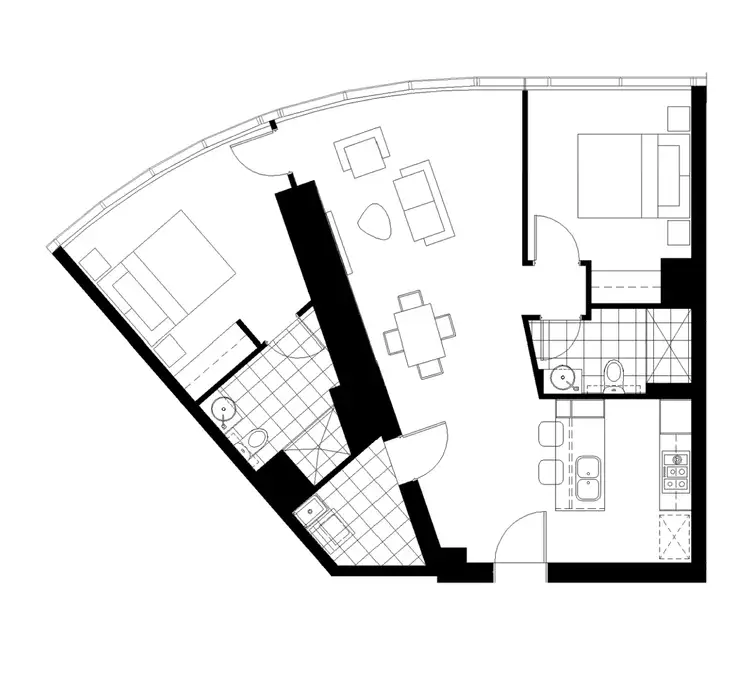 Floorplan of Homely apartment listing, 6906/222 Margaret Street, Brisbane QLD 4000