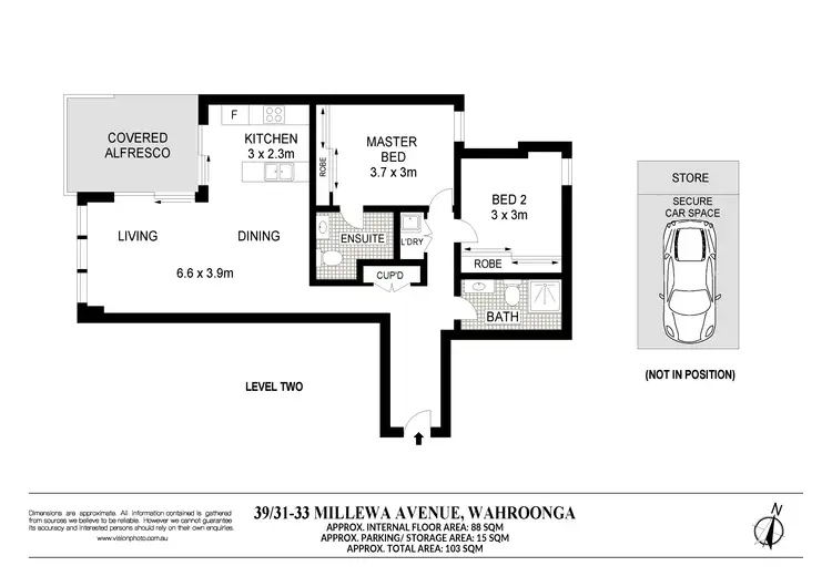 Floorplan of Homely apartment listing, 39/31-33 Millewa Avenue, Wahroonga NSW 2076