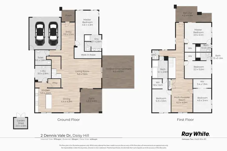 Floorplan of Homely house listing, 2 Dennis Vale Drive, Daisy Hill QLD 4127