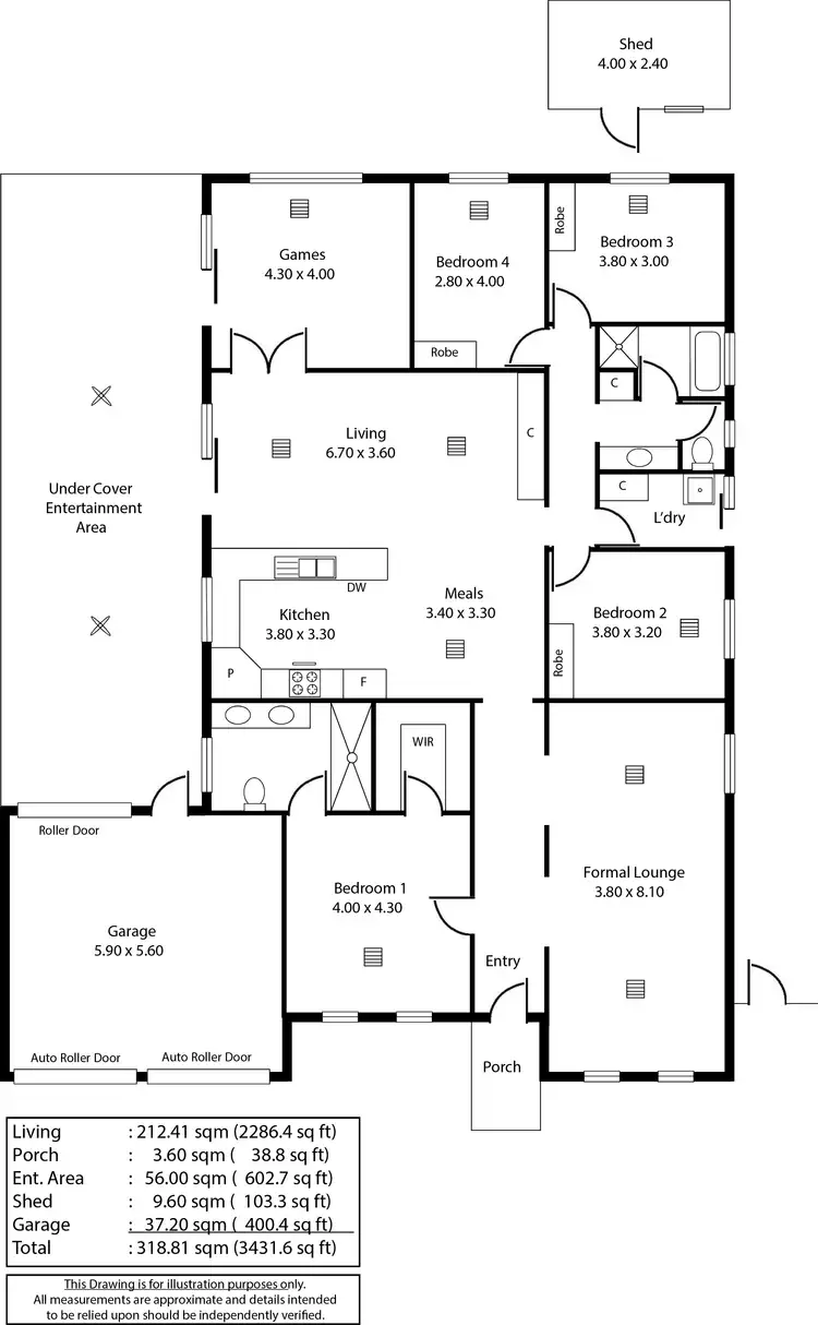 Floorplan of Homely house listing, 41 Leombruno Street, Newton SA 5074