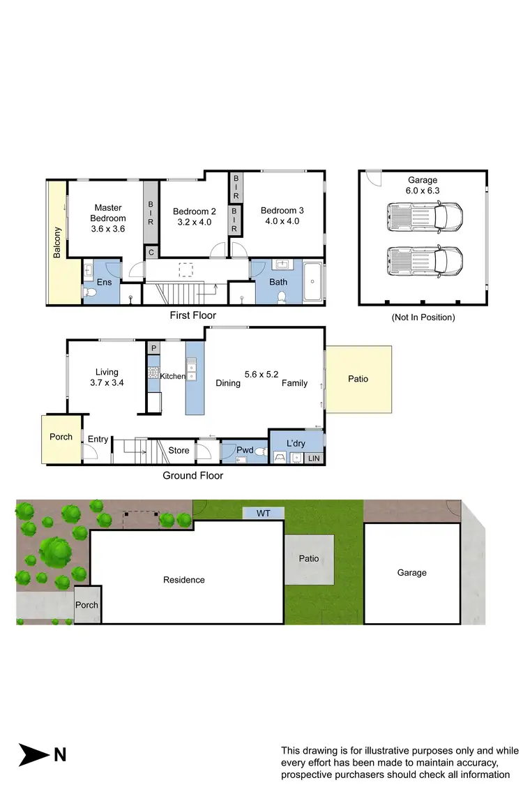 Floorplan of Homely house listing, 1 Cherry Walk, Wantirna South VIC 3152
