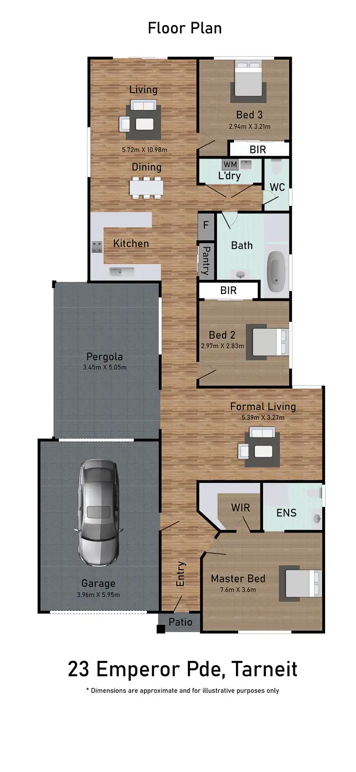 Floorplan of Homely house listing, 23 Emperor Parade, Tarneit VIC 3029