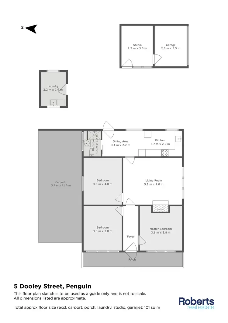 Floorplan of Homely house listing, 5 Dooley Street, Penguin TAS 7316