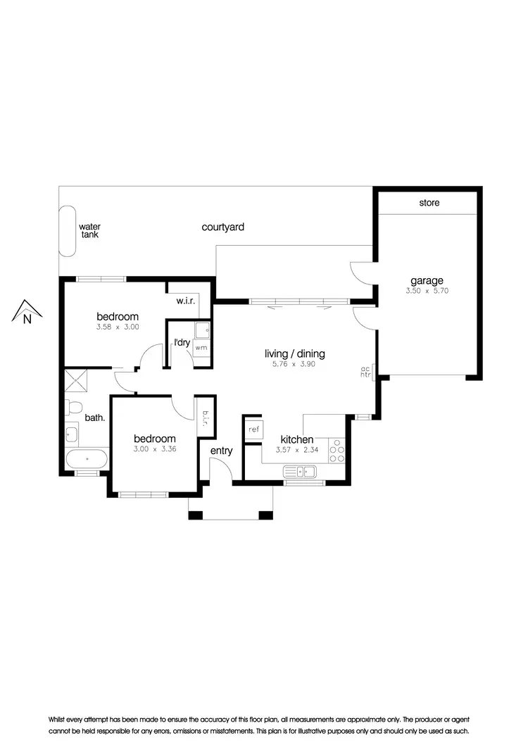 Floorplan of Homely unit listing, 2/177 Maidstone Street, Altona VIC 3018
