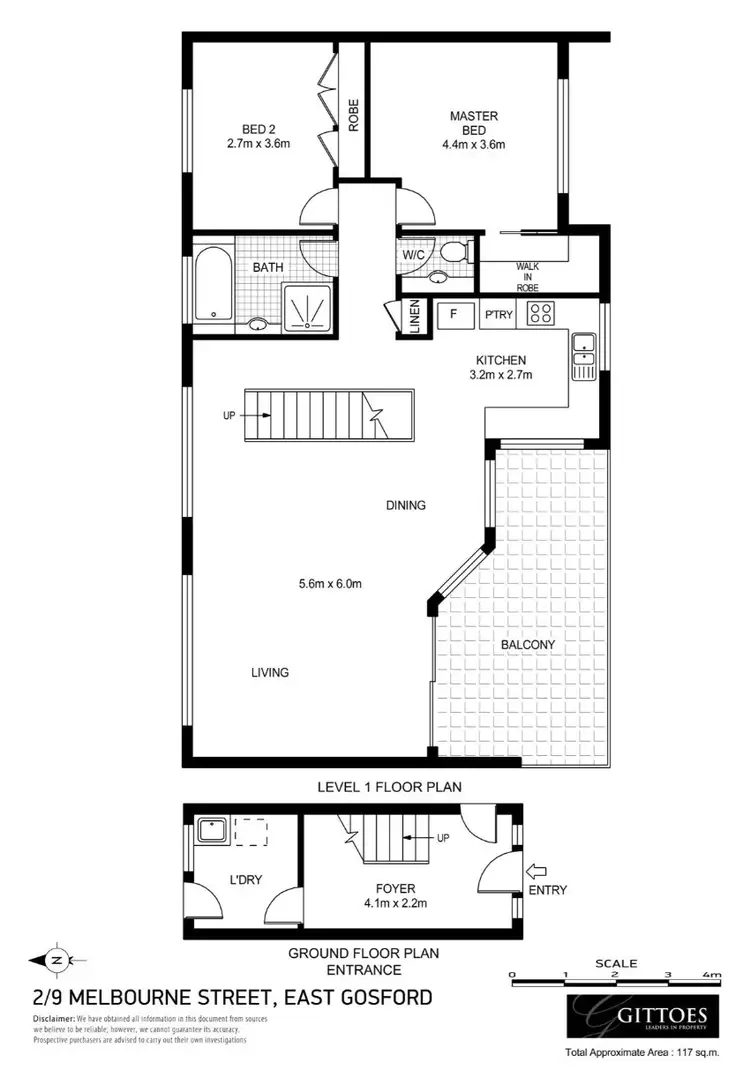 Floorplan of Homely townhouse listing, 2/9 Melbourne Street, East Gosford NSW 2250