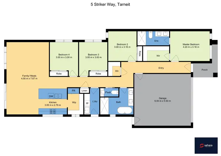 Floorplan of Homely house listing, 5 Striker Way, Tarneit VIC 3029