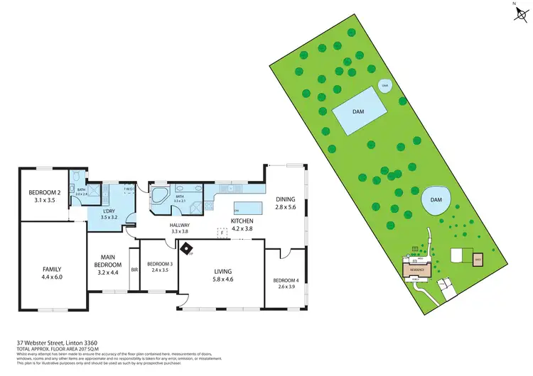 Floorplan of Homely house listing, 37 Webster Street, Linton VIC 3360