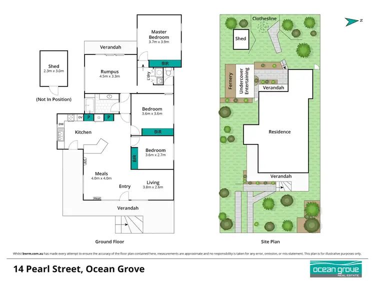 Floorplan of Homely house listing, 14 Pearl Street, Ocean Grove VIC 3226