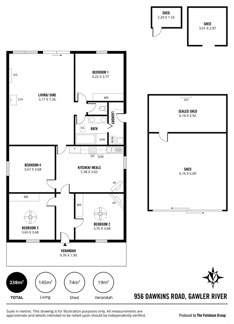 Floorplan of Homely house listing, 956 Dawkins Road, Gawler River SA 5118
