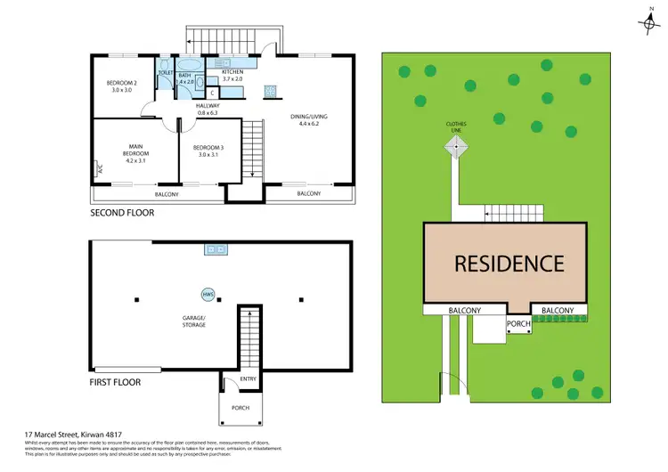 Floorplan of Homely house listing, 17 Marcel Street, Kirwan QLD 4817