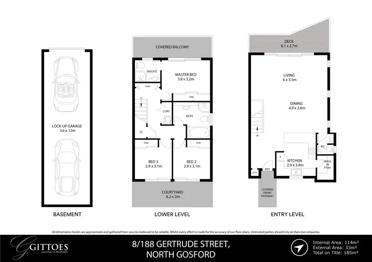 Floorplan of Homely townhouse listing, 8/188-198 Gertrude Street, North Gosford NSW 2250