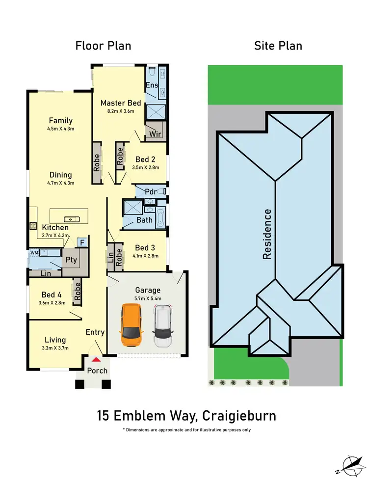 Floorplan of Homely house listing, 15 Emblem Way, Craigieburn VIC 3064