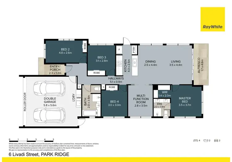 Floorplan of Homely house listing, 6 Livadi Street, Park Ridge QLD 4125
