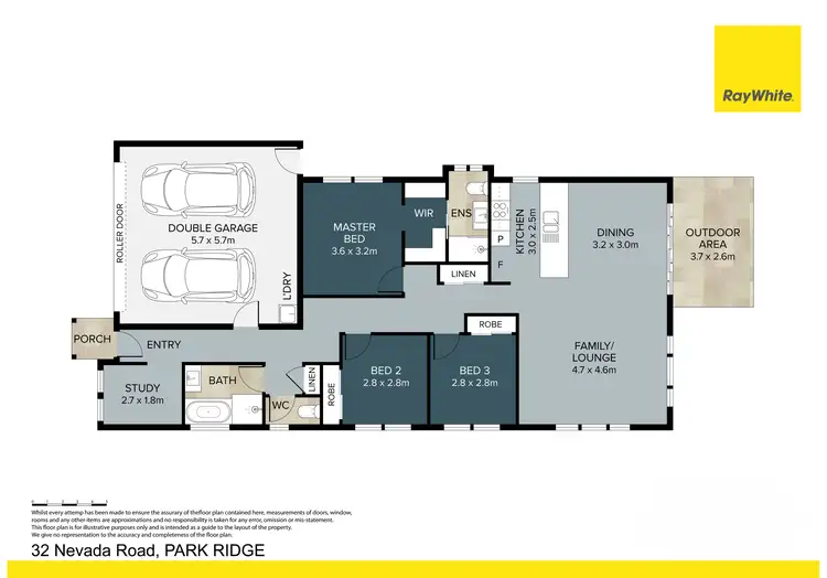 Floorplan of Homely house listing, 32 Nevada Road, Park Ridge QLD 4125