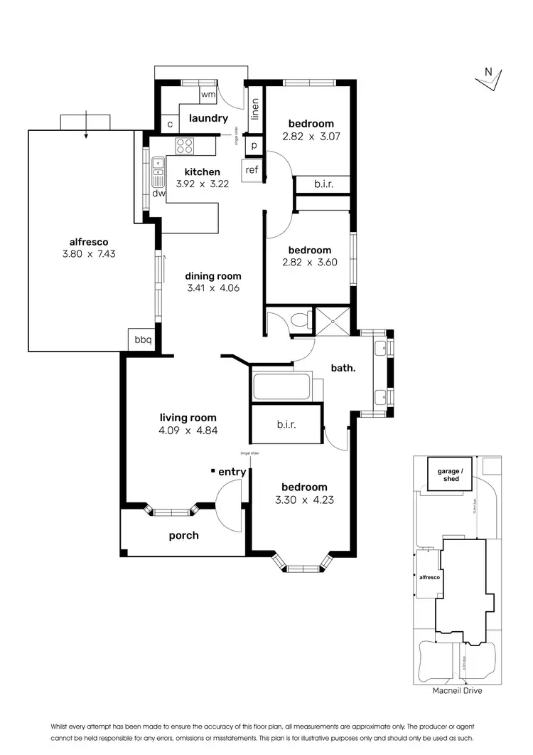 Floorplan of Homely house listing, 36 Macneil Drive, Altona Meadows VIC 3028