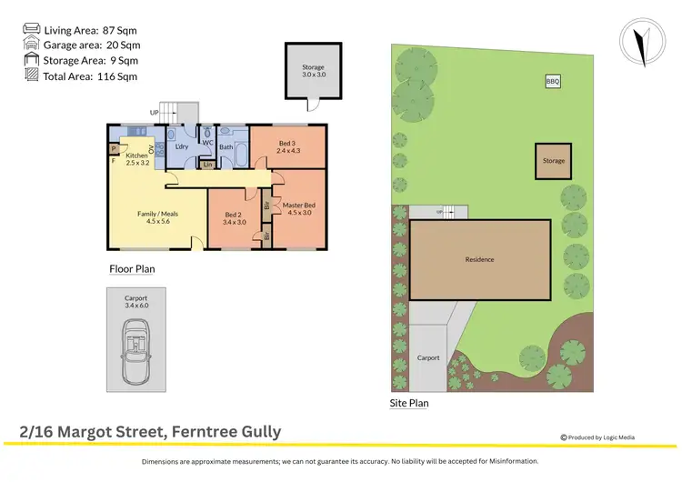Floorplan of Homely house listing, 2/16 Margot Street, Ferntree Gully VIC 3156