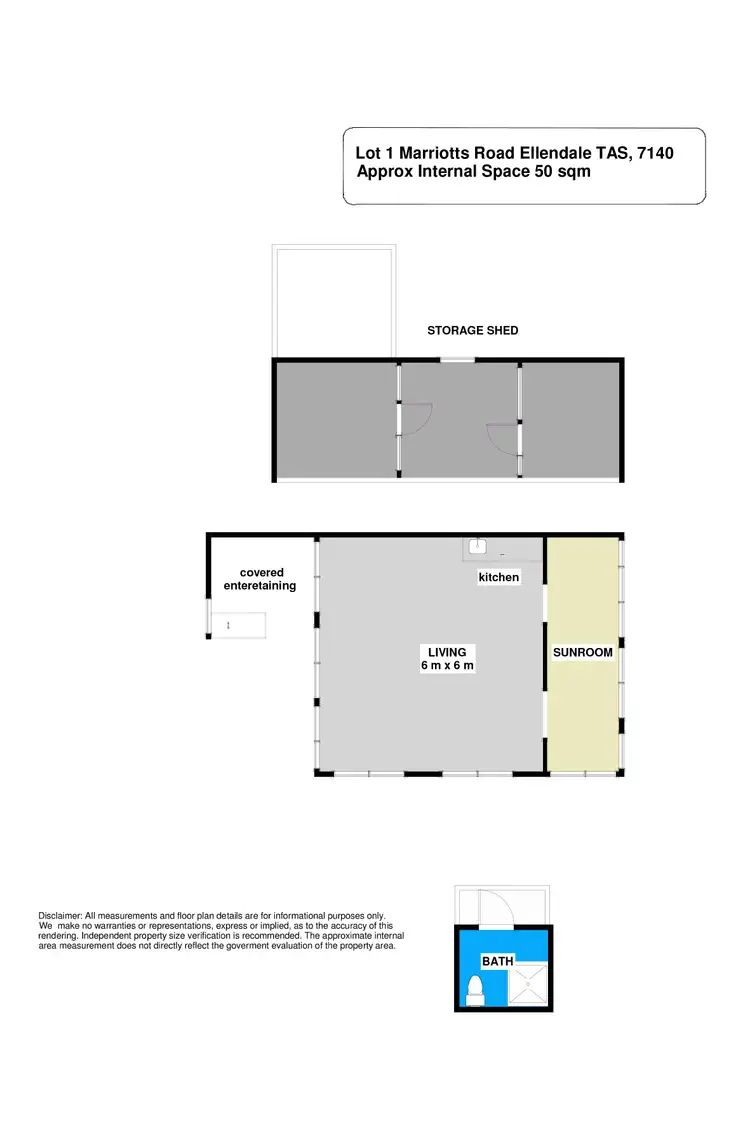 Floorplan of Homely land listing, LOT 1 Marriotts Road, Ellendale TAS 7140
