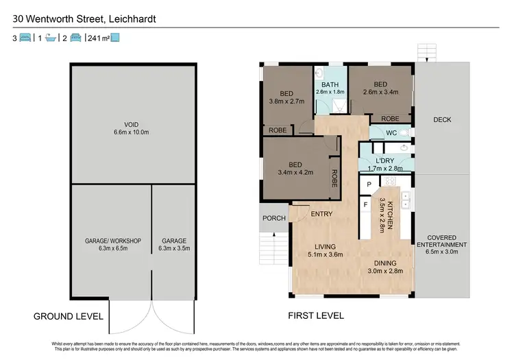 Floorplan of Homely house listing, 30 Wentworth Street, Leichhardt QLD 4305