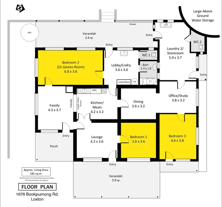 Floorplan of Homely house listing, 1676 Bookpurnong Road, Loxton SA 5333