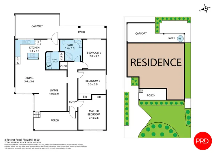 Floorplan of Homely house listing, 8 Retreat Road, Flora Hill VIC 3550