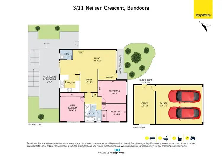 Floorplan of Homely townhouse listing, 3/11 Neilsen Crescent, Bundoora VIC 3083