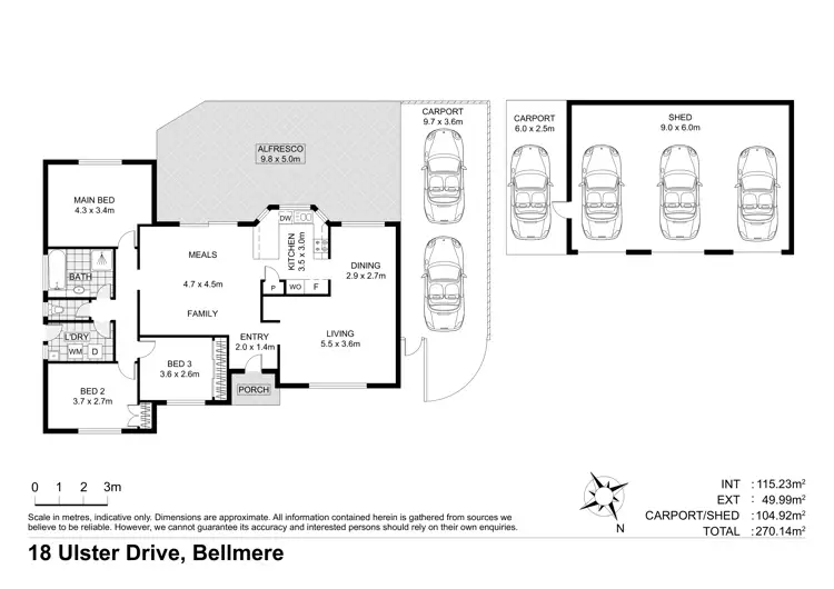 Floorplan of Homely house listing, 18 Ulster Drive, Bellmere QLD 4510