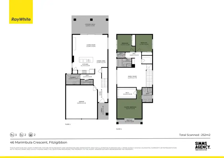 Floorplan of Homely house listing, 46 Merimbula Crescent, Fitzgibbon QLD 4018