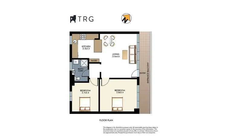 Floorplan of Homely apartment listing, 2/83 Old South Head Road, Bondi Junction NSW 2022