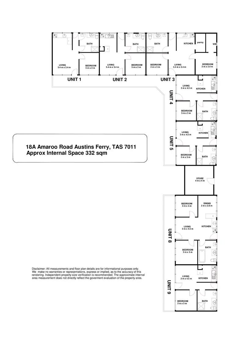 Floorplan of Homely block of units listing, 18A Amaroo Road, Austins Ferry TAS 7011