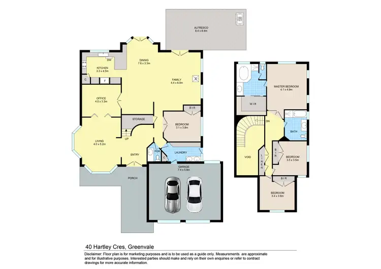 Floorplan of Homely house listing, 40 Hartley Crescent, Greenvale VIC 3059