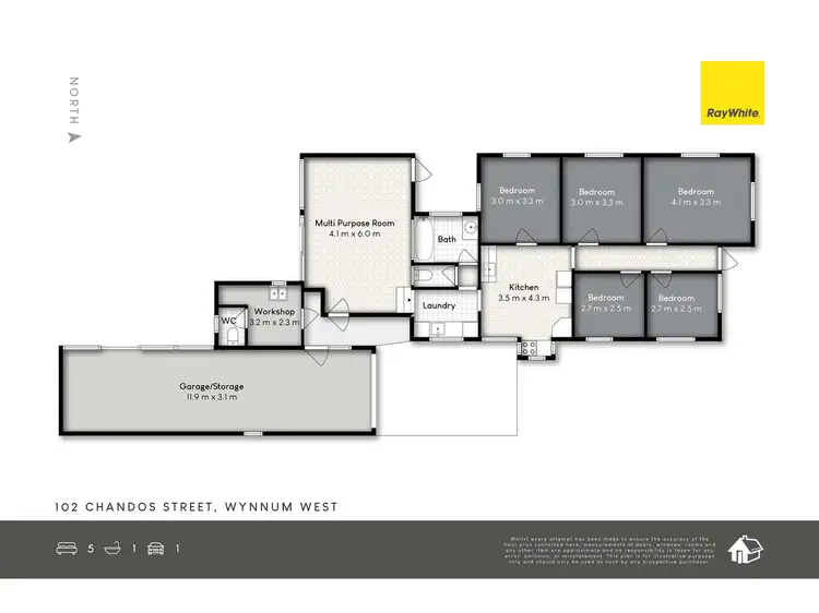 Floorplan of Homely house listing, 102 Chandos Street, Wynnum West QLD 4178