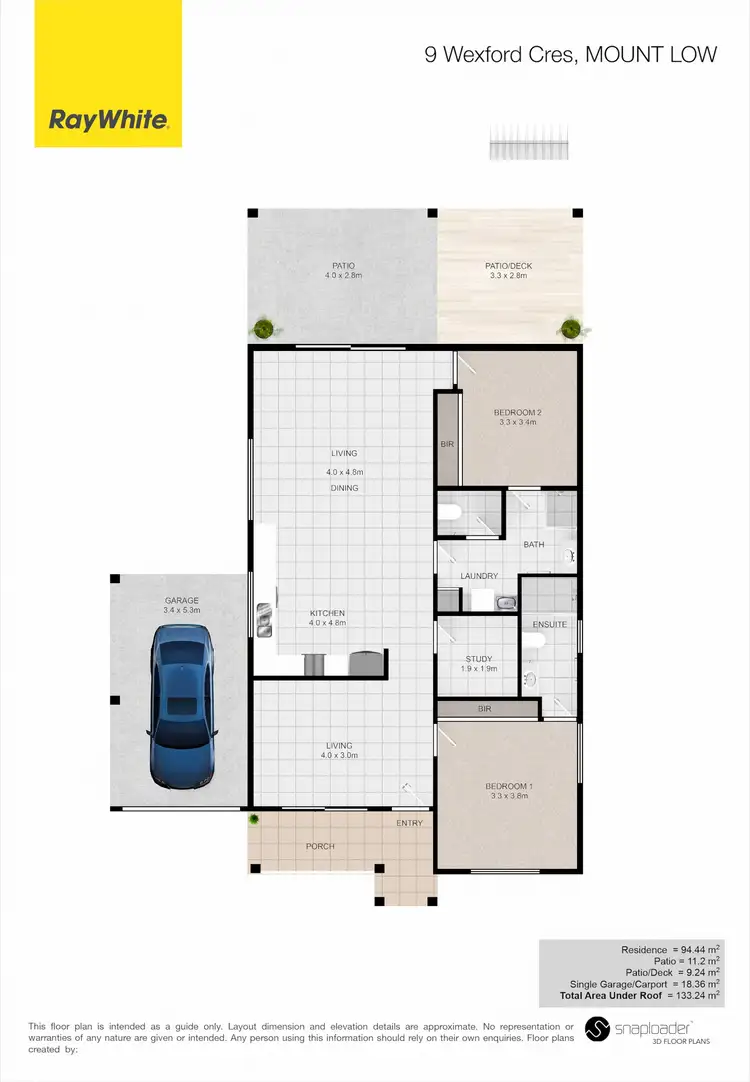 Floorplan of Homely house listing, 9 Wexford Crescent, Mount Low QLD 4818