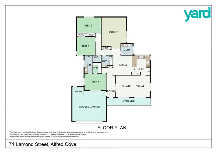 Floorplan of Homely house listing, 71 Lamond Street, Alfred Cove WA 6154