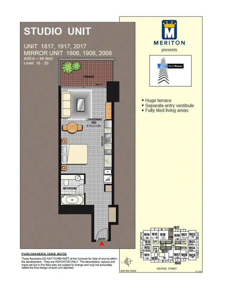 Floorplan of Homely apartment listing, 1908/91 LIVERPOOL STREET, Sydney NSW 2000