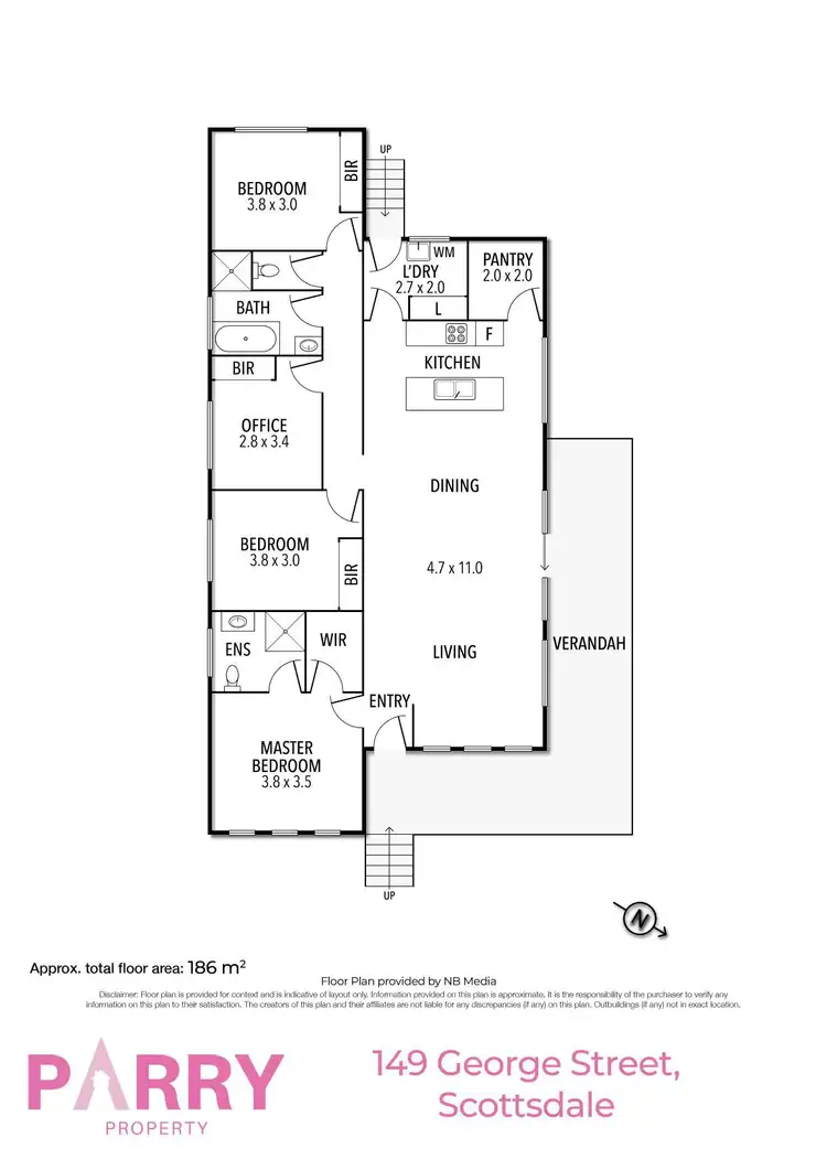 Floorplan of Homely house listing, 149 George Street, Scottsdale TAS 7260